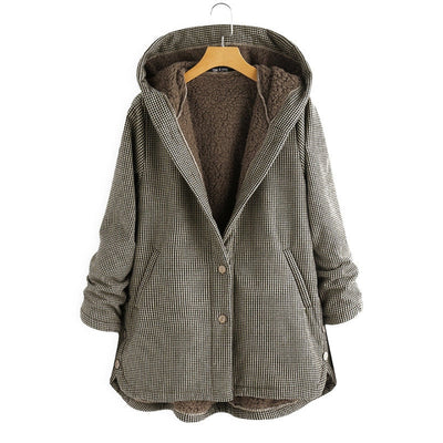 Plüsch-Kapuzenpullover für Frauen - Julianna