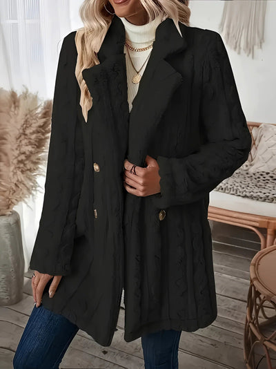 Kuscheliger Winter-Teddy-Mantel für Frauen - Philina