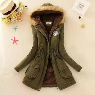 Lässige winddichte Jacke mit Kapuze - Josina