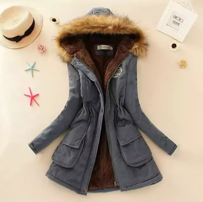 Lässige winddichte Jacke mit Kapuze - Josina