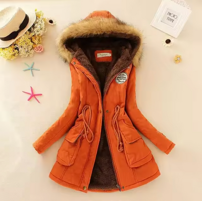 Lässige winddichte Jacke mit Kapuze - Josina