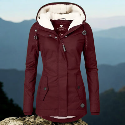 Lässige Winterjacke mit Kapuze für Frauen - Henriette