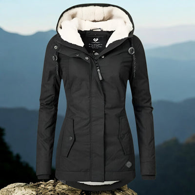 Lässige Winterjacke mit Kapuze für Frauen - Henriette