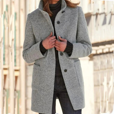 Lässiger eleganter Wintermantel für Frauen - Birgit