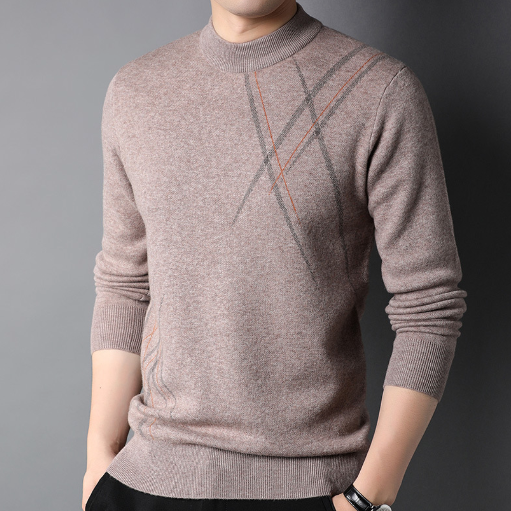 Lässiger Herrenstrickpullover - August