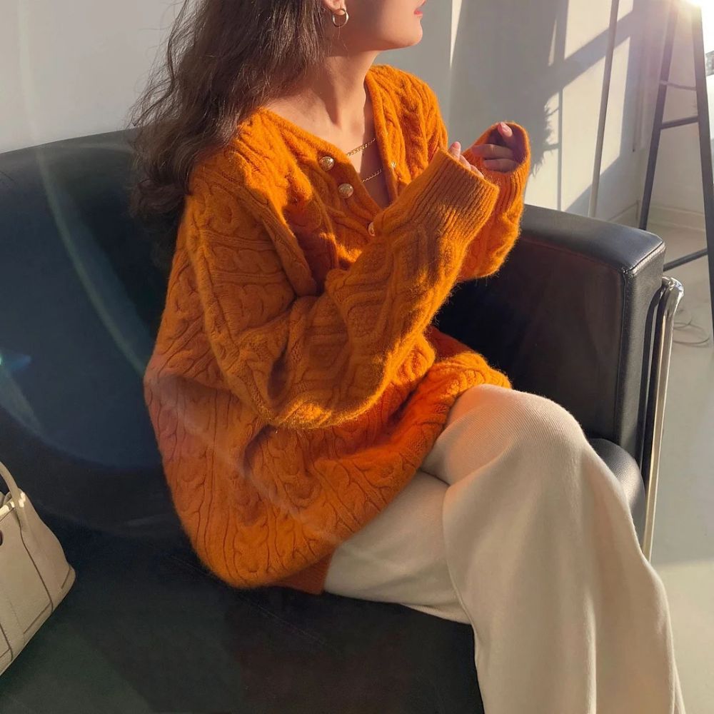 Lässiger Winterpullover für Frauen - Ilonka