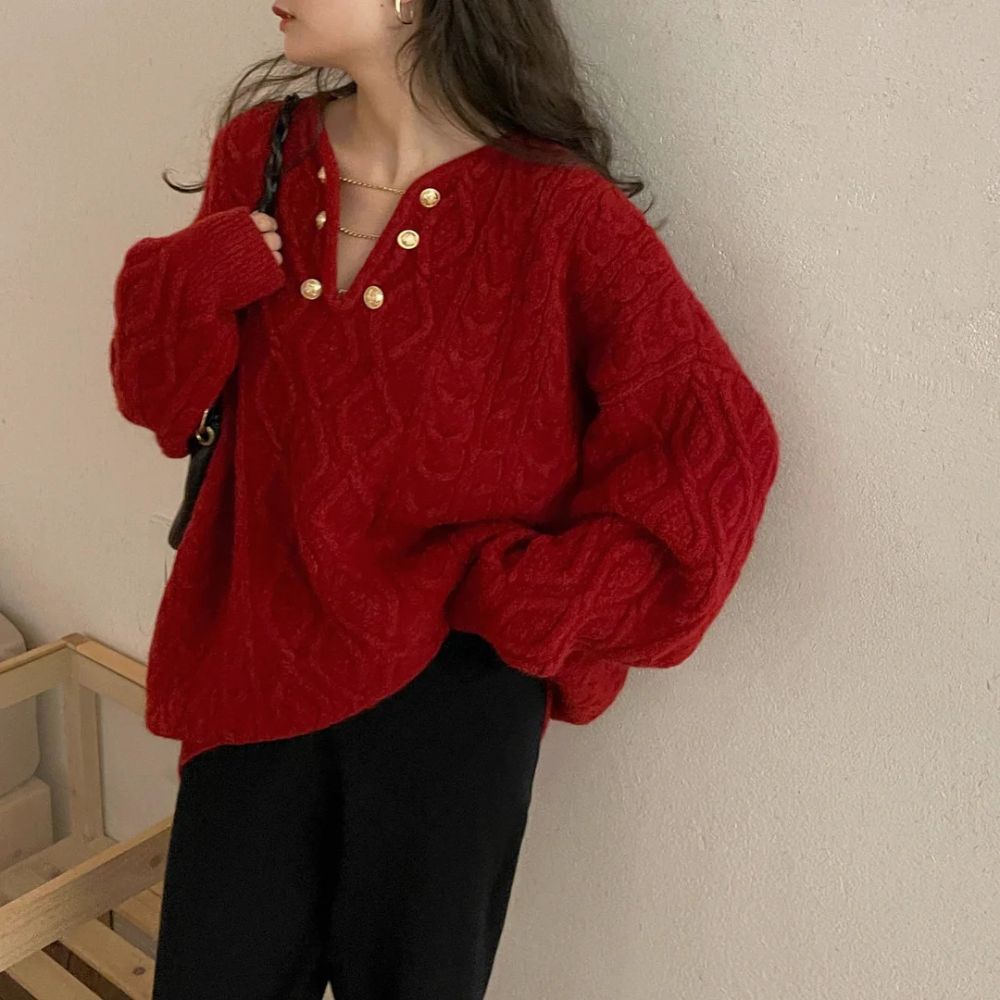 Lässiger Winterpullover für Frauen - Ilonka