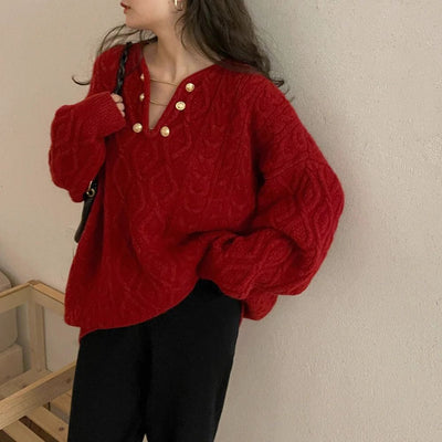 Lässiger Winterpullover für Frauen - Ilonka