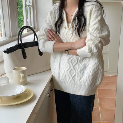 Lässiger Winterpullover für Frauen - Ilonka