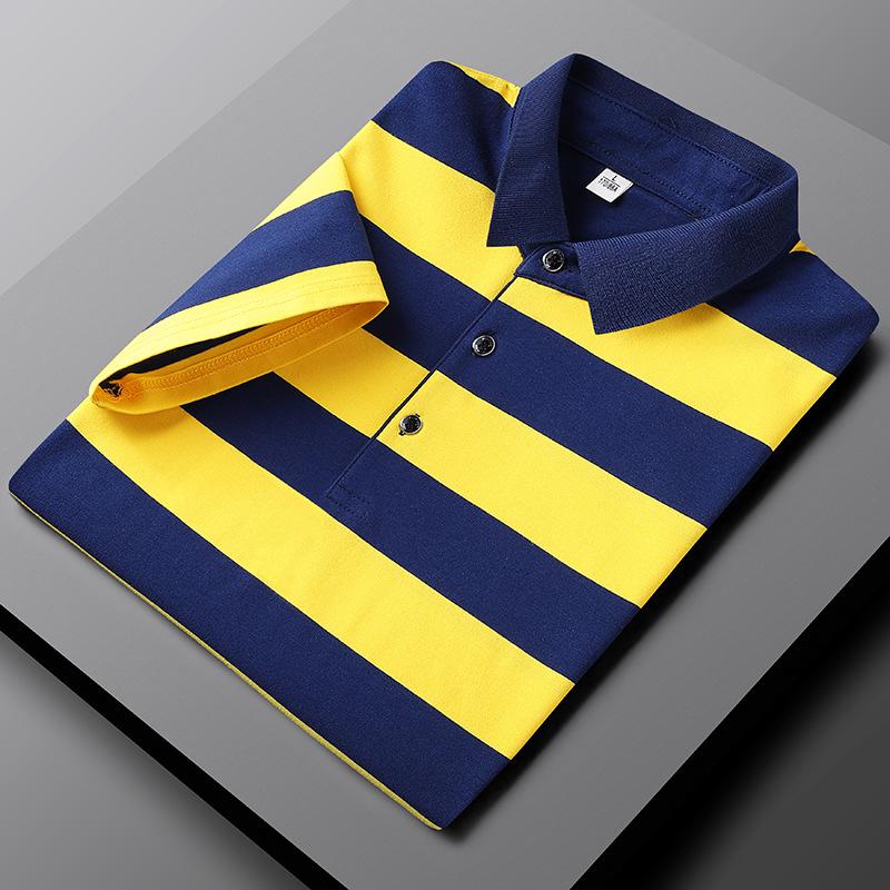 GABRIEL™ | Lässiges gestreiftes Herren-Poloshirt
