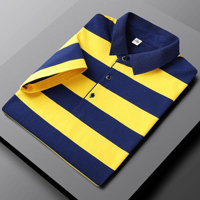 GABRIEL™ | Lässiges gestreiftes Herren-Poloshirt