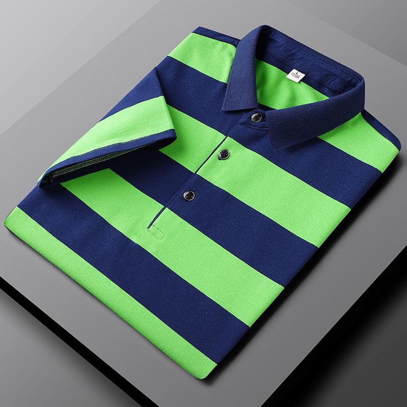 GABRIEL™ | Lässiges gestreiftes Herren-Poloshirt