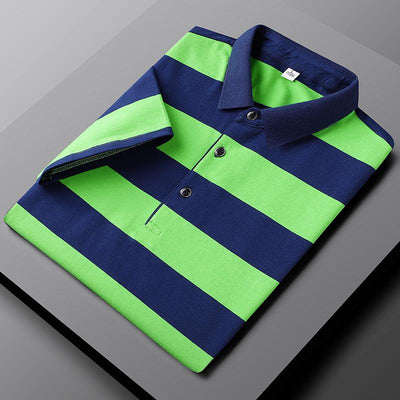 GABRIEL™ | Lässiges gestreiftes Herren-Poloshirt