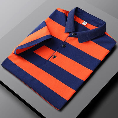 GABRIEL™ | Lässiges gestreiftes Herren-Poloshirt