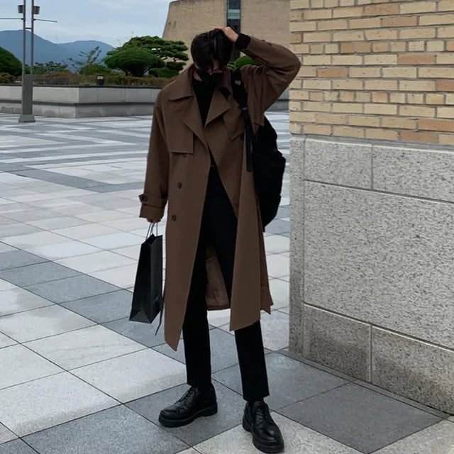 Langer stilvoller Trenchcoat für Männer - Gerolf
