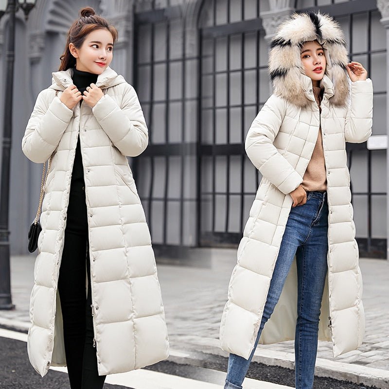 Langer warmer Wintermantel für Frauen - Juliane