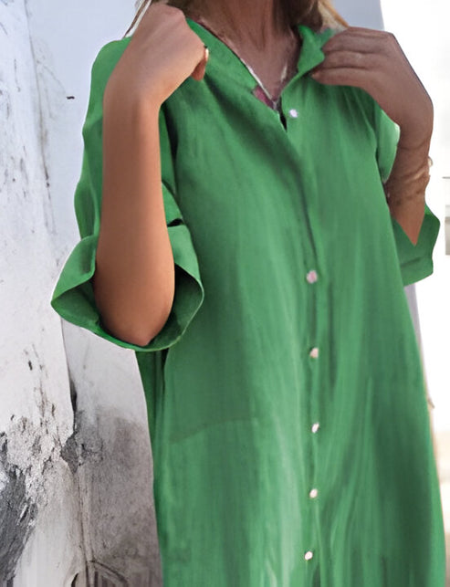Solène | weites, lässiges kleid mit halben armeln