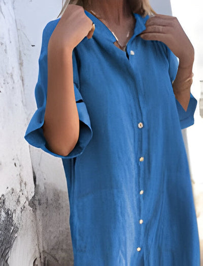 Solène | weites, lässiges kleid mit halben armeln