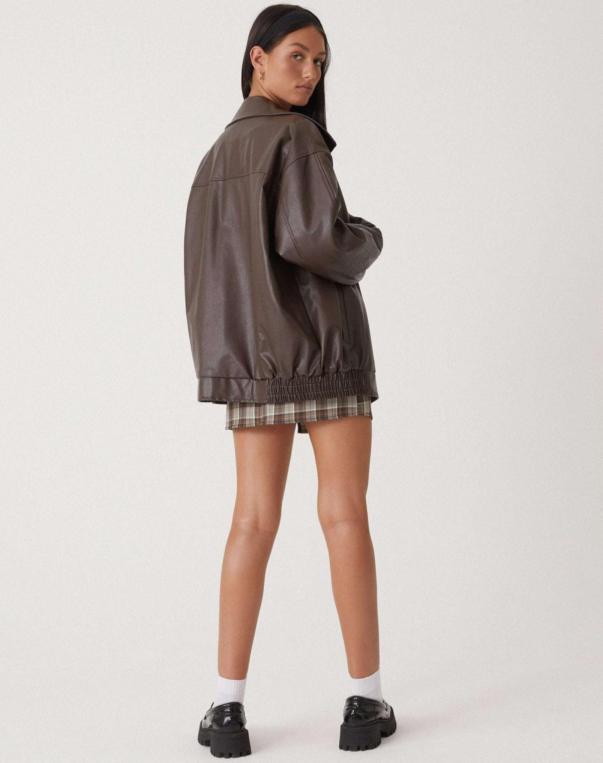 Lose Lederjacke für Frauen - Cleo