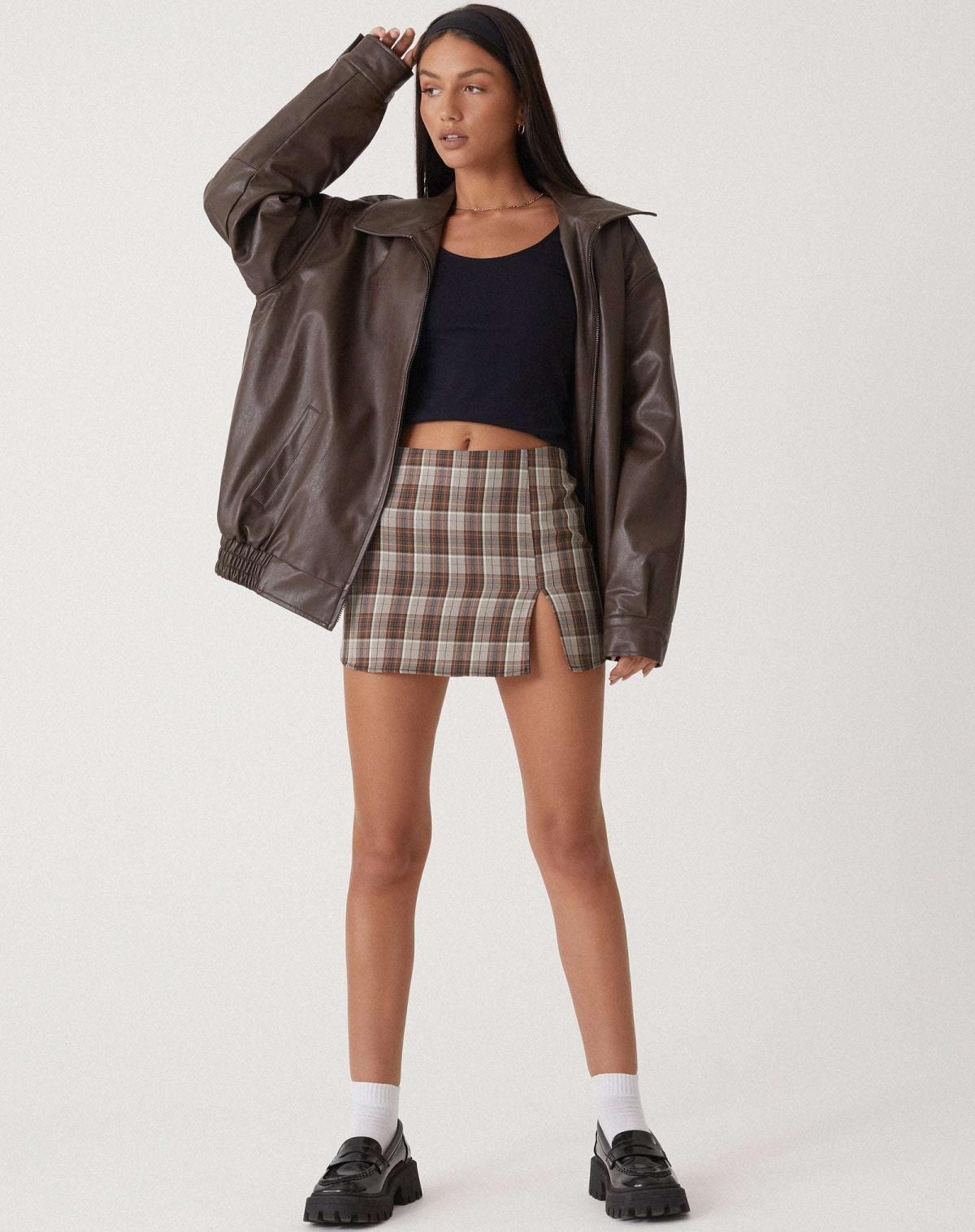 Lose Lederjacke für Frauen - Cleo