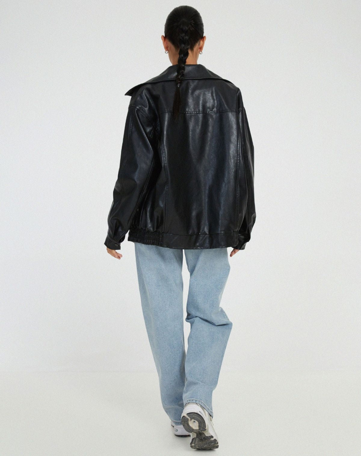 Lose Lederjacke für Frauen - Cleo