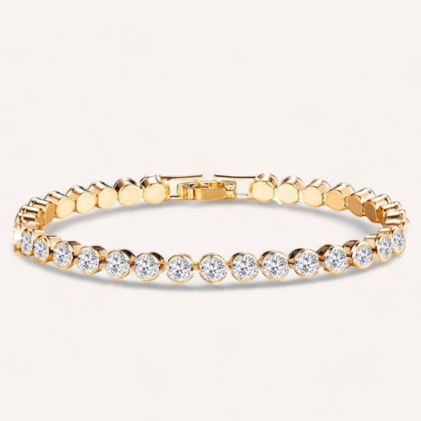 Hallie Tennisarmband | Vergoldet