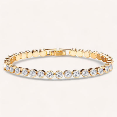 Hallie Tennisarmband | Vergoldet