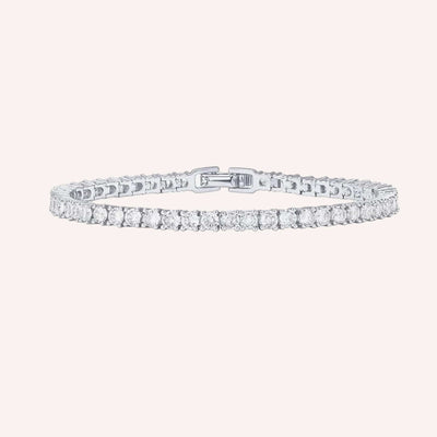 Ava Tennisarmband | Silber