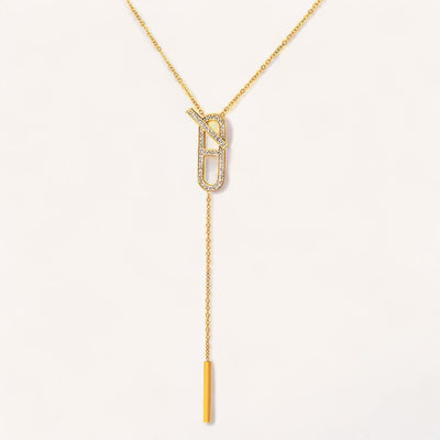 Faith Elegante Halskette | Vergoldet
