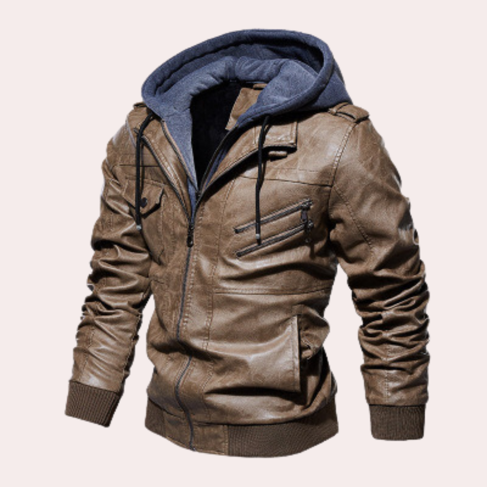 Luxuriöse Leder-Winterjacke - Arnulf