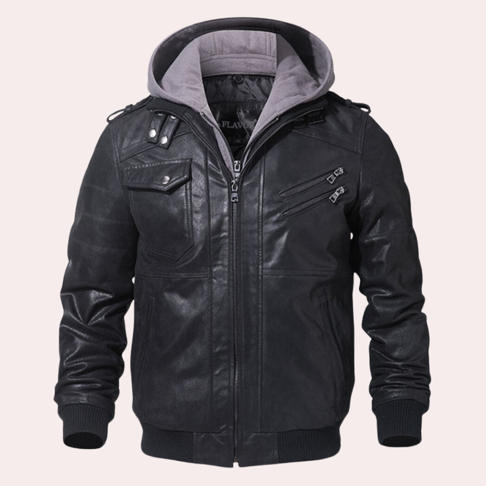 Luxuriöse Leder-Winterjacke - Arnulf