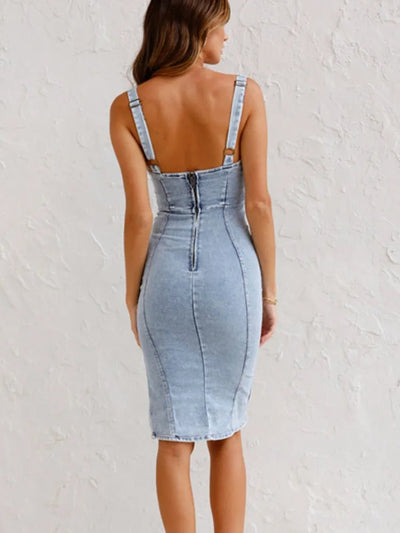 Poppy | Zeitlos Vielseitiges Damen-Denimkleid