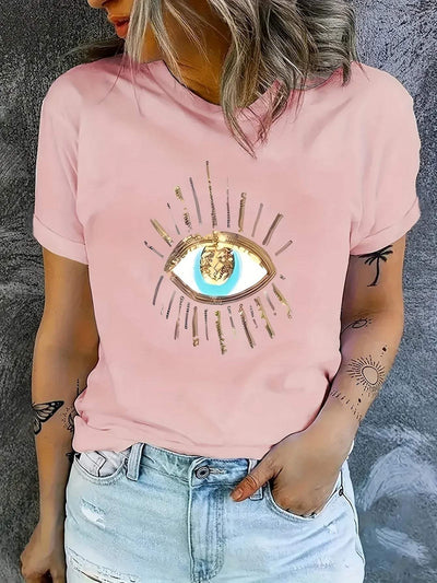 Margarete | damen-t-shirt mit grafikdruck