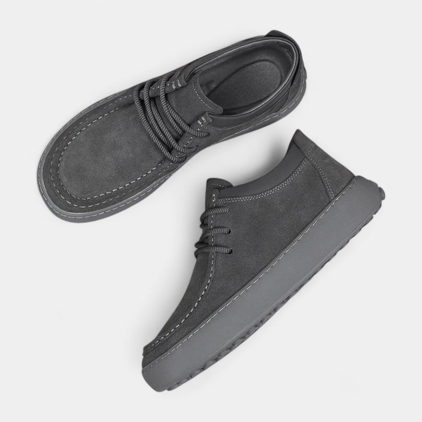 Herren-Freizeitschuhe aus Wildlederimitat mit Schnürung