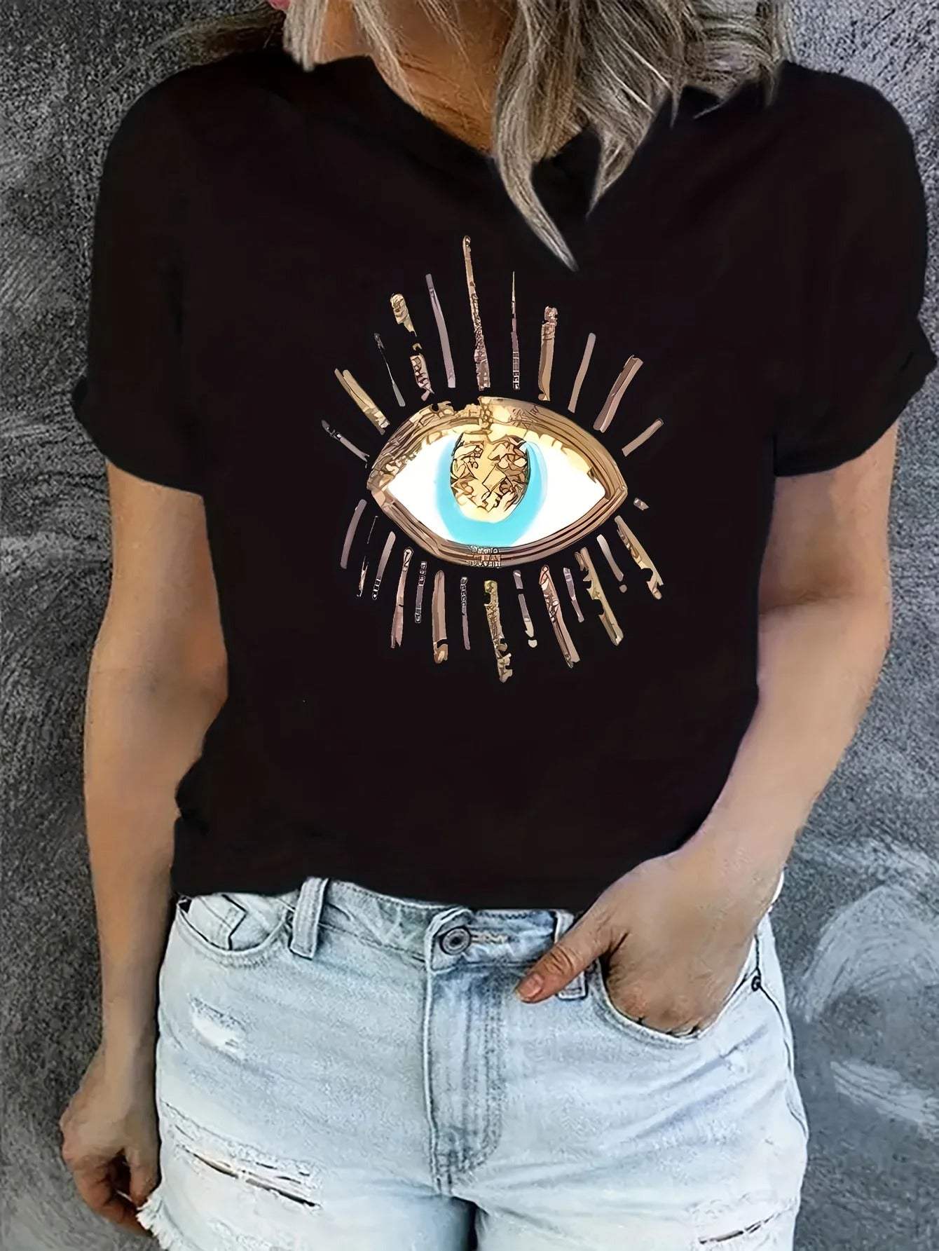 Margarete | damen-t-shirt mit grafikdruck