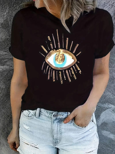 Margarete | damen-t-shirt mit grafikdruck