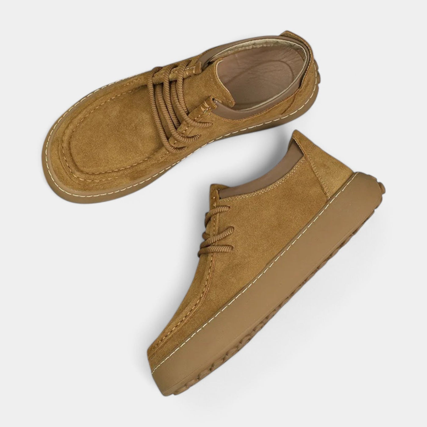 Herren-Freizeitschuhe aus Wildlederimitat mit Schnürung