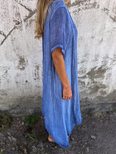Kathy | Midi-Kleid mit V-Ausschnitt