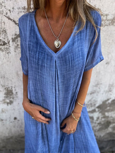 Kathy | Midi-Kleid mit V-Ausschnitt