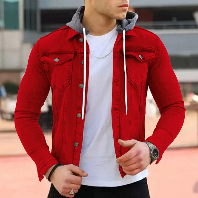 Moderne leichte Jacke mit Kapuze für Männer - Wenzel