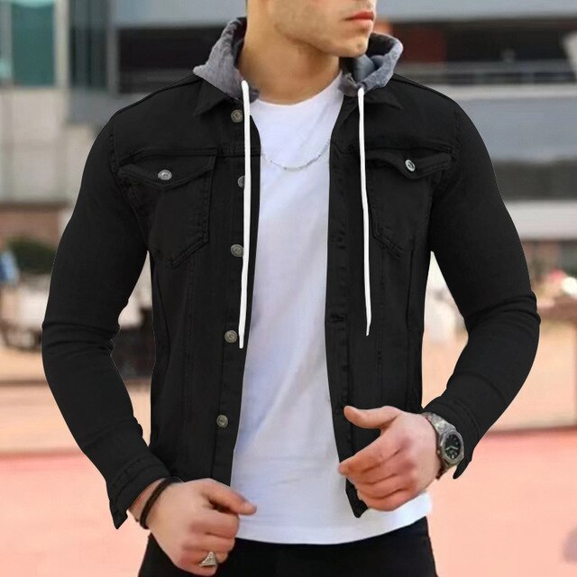 Moderne leichte Jacke mit Kapuze für Männer - Wenzel