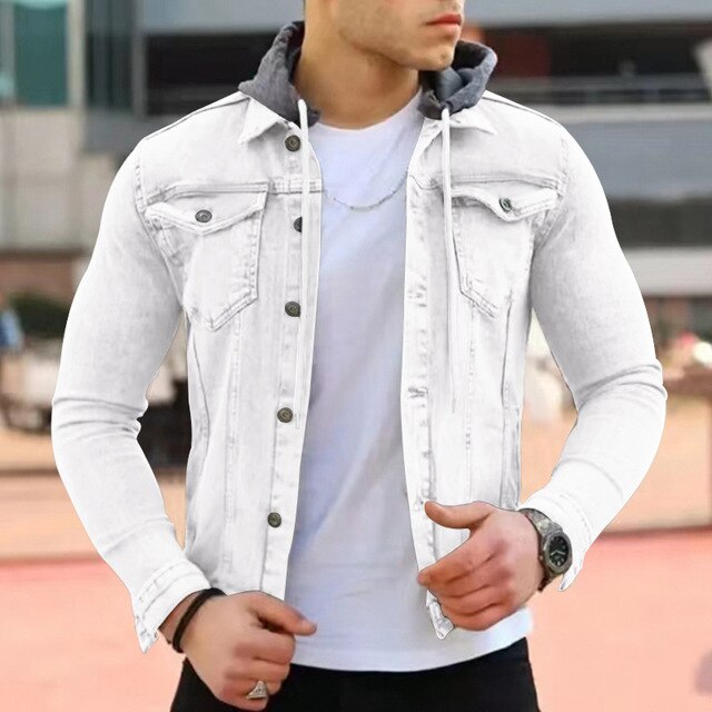 Moderne leichte Jacke mit Kapuze für Männer - Wenzel