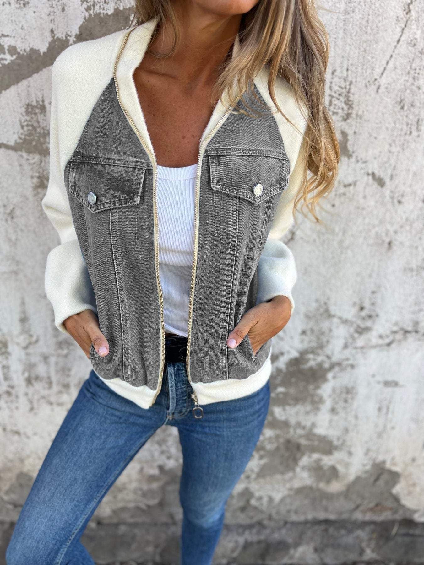 Moderner Denim-Mantel für Frauen - Adelaide