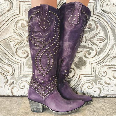 Modische hohe Damenstiefel - Seva
