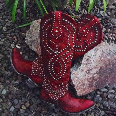 Modische hohe Damenstiefel - Seva