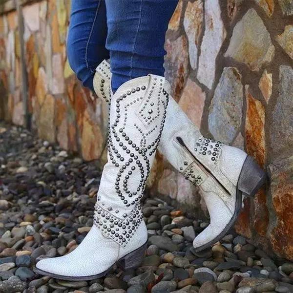 Modische hohe Damenstiefel - Seva