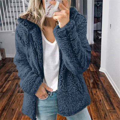 Modische Plüschjacke für Frauen - Serafina