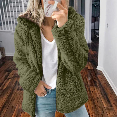 Modische Plüschjacke für Frauen - Serafina