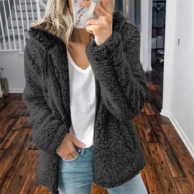 Modische Plüschjacke für Frauen - Serafina