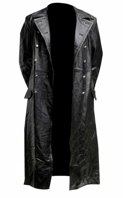 Modischer Trenchcoat aus Leder - Kolson